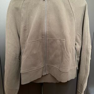 Oversized zipped scuba carob brown from lululemon brand new with tags!!!